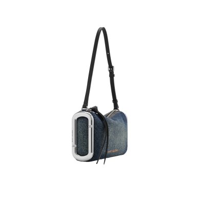 THE SCENE SMALL SHOULDER BAG IN DENIM